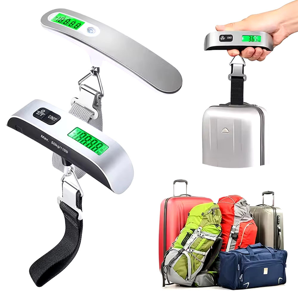 Portable LCD Digital Hanging Scale with Belt Luggage Suitcase Baggage Weight Travel Scales for Electronic Weight Tool 50Kg/110Lb