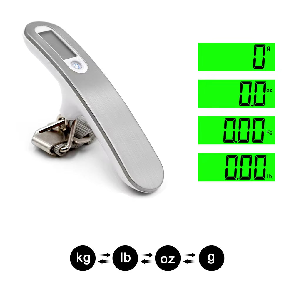 Portable LCD Digital Hanging Scale with Belt Luggage Suitcase Baggage Weight Travel Scales for Electronic Weight Tool 50Kg/110Lb